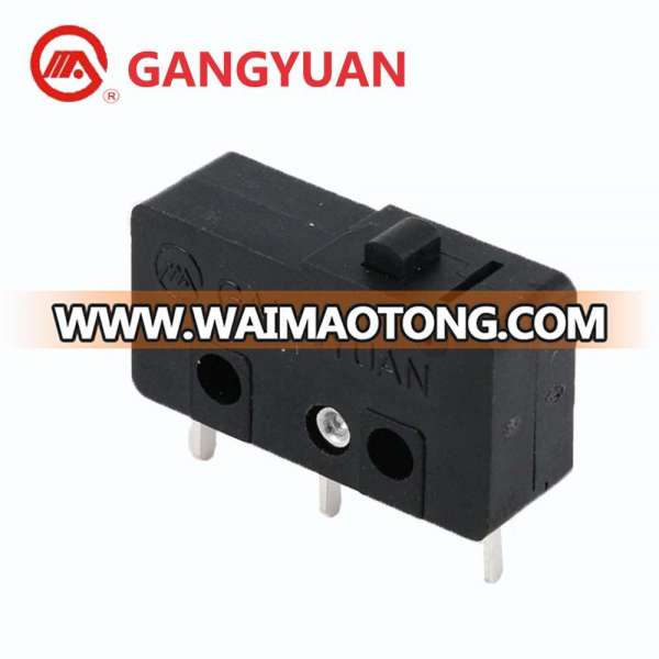 Gangyuan Factory Momentary 3 Terminals Button Actuator Micro Switch